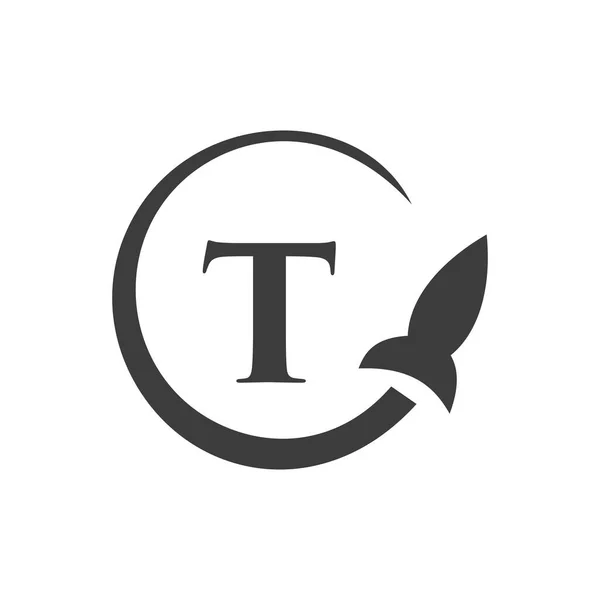 Travel Logo Letter Concept Шаблон Буквы — стоковый вектор