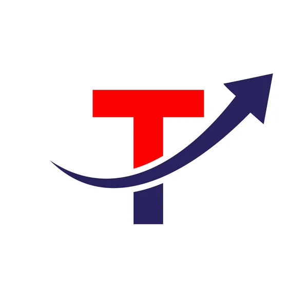 Logo Finanzas Con Letra Concepto Logo Marketing Negocios Financieros Plantilla — Vector de stock