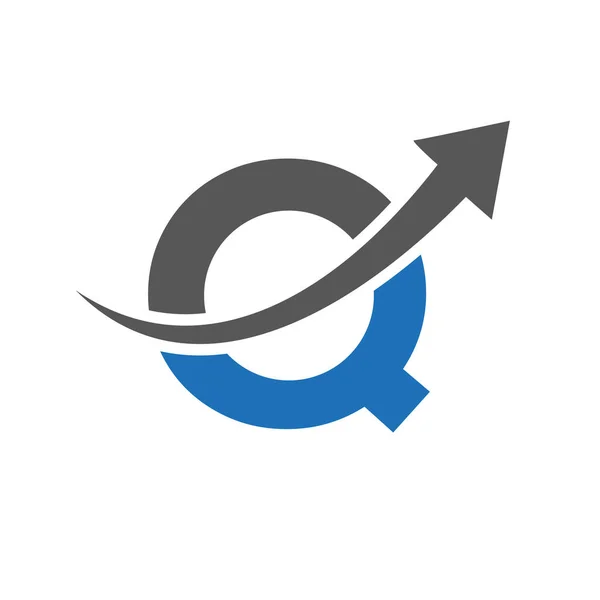 Logotipo Financeiro Com Conceito Letra Marketing Logotipo Negócios Financeiros Carta — Vetor de Stock