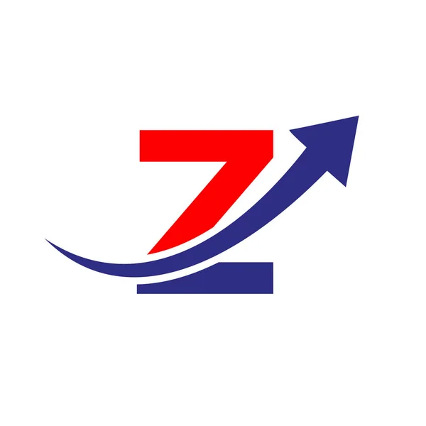 Logo Finanza Con Letter Concept Logo Commerciale Finanziario Lettera Modello — Vettoriale Stock