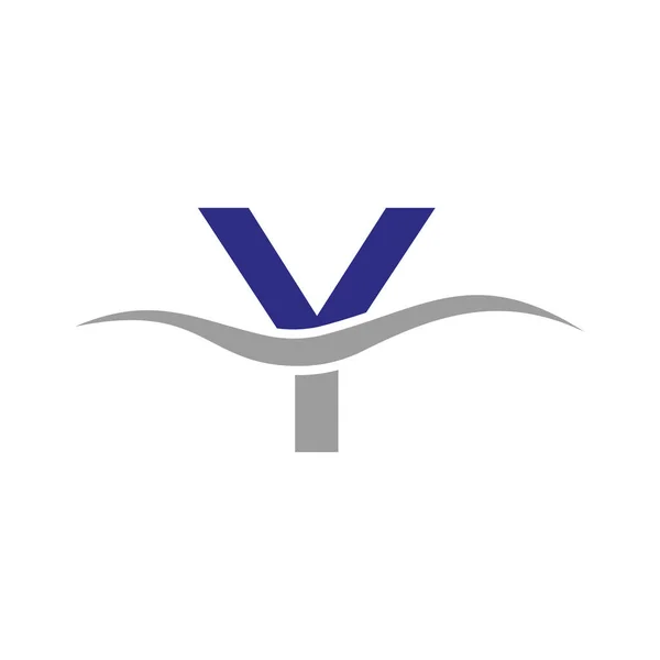 Levél Logo Sign Design Sablon Abc Betűtípus Modern Lapos Minimalista — Stock Vector