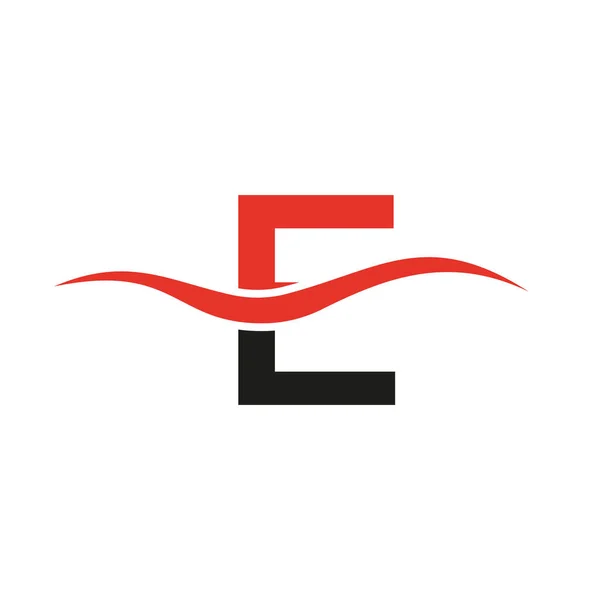 Letter Logo Sign Design Template Alphabet Letter Logotype Modern Flat — 图库矢量图片