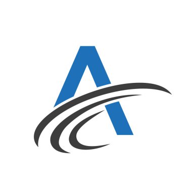 Harf A Logo Tasarım Şablonu. Başlangıç A Gradient Logo Tasarımı Modern, Düz ve Minimalist İş Konsepti