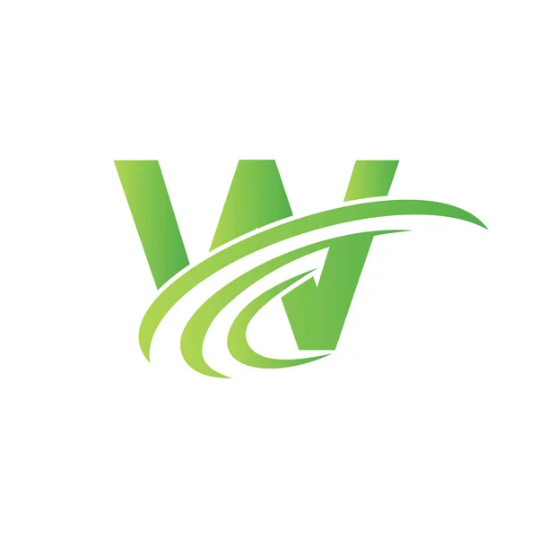 Letter Logo Sign Design Template Initial Gradient Logo Design Modern — Vetor de Stock