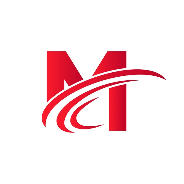 字母M标志签署设计模板 初始M渐变标志设计现代 简约的商业概念 — 图库矢量图片
