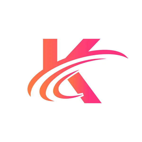 K harfi logo tasarım şablonu. K Gradyan Logosu Modern, Düz ve Minimalist İş Konsepti
