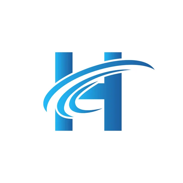 Harfi Logo Tasarım Şablonu Gradyan Logosu Modern Düz Minimalist Konsepti — Stok Vektör