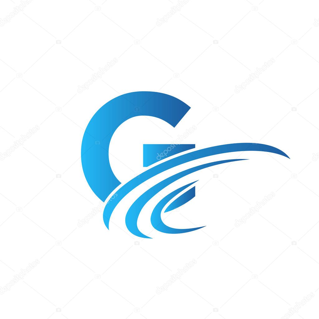 Letter G Logo Sign Design Template. Initial G Gradient Logo Design Modern, Flat And Minimalist Business Concept