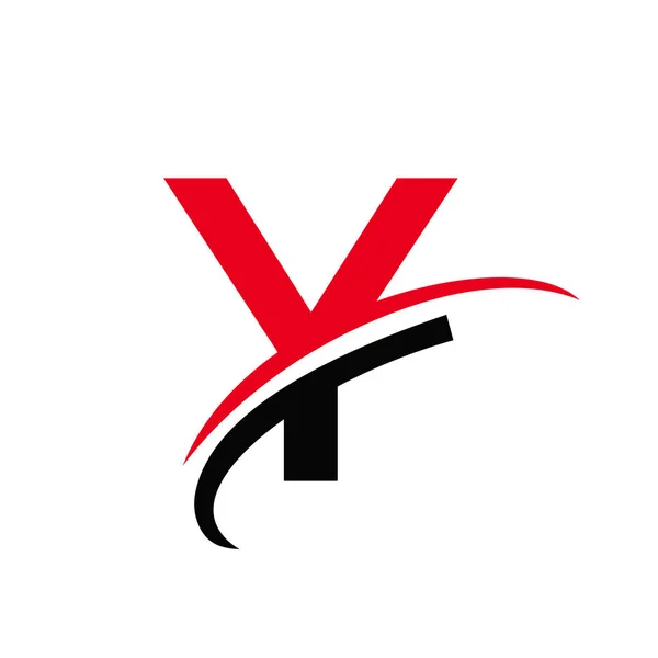 Inledande Bokstav Logo Vector Mall Modern Och Enkel Design Logotyp — Stock vektor