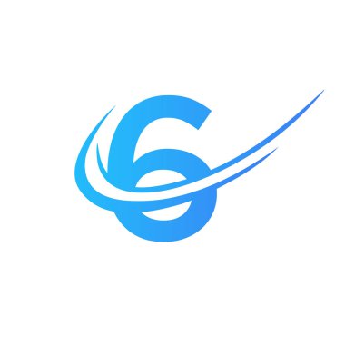 Initial Letter 6 Logo Vector Template Modern and Simple Design. 6 Logotype For Business And Company Identity