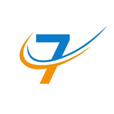 Letter 7 Logo Vector Template Modern and Simple Design. 7 Logotype For Business And Company Identity, Modern, Flat And Minimalist Template