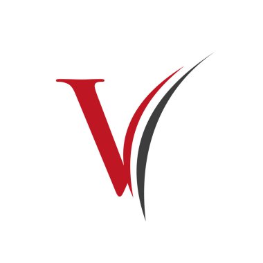 Initial V Letter Alphabet Logo Design In Vector Format. Letter V Logo Illustration