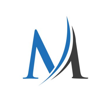 Initial M Letter Alphabet Logo Design In Vector Format. Letter M Logo Illustration