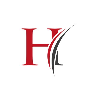 Initial H Letter Alphabet Logo Design In Vector Format. Letter H Logo Illustration
