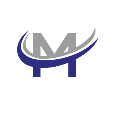 Initial M Letter Alphabet Logo Design In Vector Format. M Logotype For Business And Company Identity, Modern, Flat And Minimalist Template