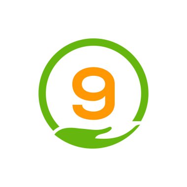 9. Mektupta Yardım Elleri Logosu Tasarım Şablonu. Bakım, Paylaşım, Yardım, Sağlık, Bağış Organizasyonu 9 Logottip Tasarım