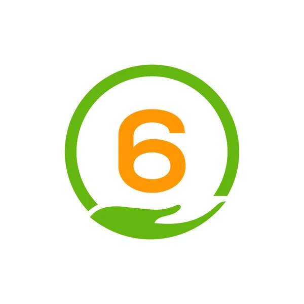 チャリティヘルプ手紙のロゴ6コンセプトテンプレート 分かち合い 寄付団体6 Logotype Design — ストックベクタ
