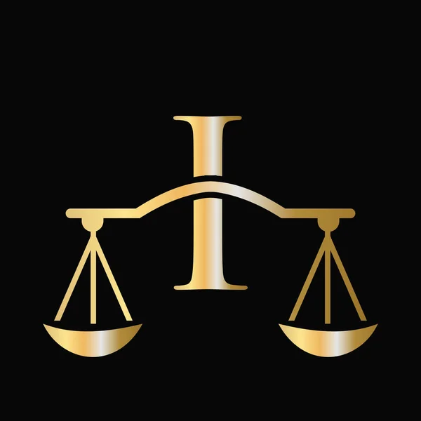 Levele Ügyvédi Iroda Logótervezéséről Kezdeti Pillér Ügyvédi Iroda Ügyvéd Sign — Stock Vector