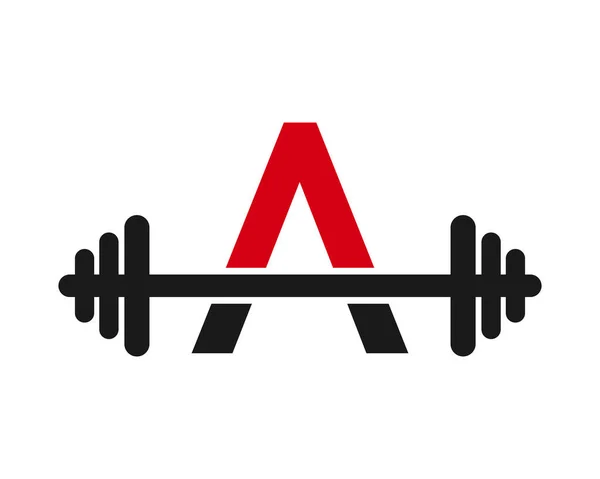 Fitness Gym Logo Auf Letter Sign Fitnessstudio Und Fitness Anfangsbuchstabe — Stockvektor