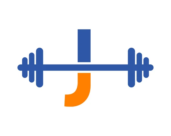 Fitness Gym Logo Letter Sign Ginásio Fitness Alfabeto Inicial Letra — Vetor de Stock