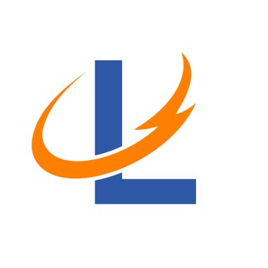 L harfi logo tasarım vektör şablonu. L Logotype Asgari Monokrom, Monogram, Yazı tipi, Alfabe, Premium İşareti