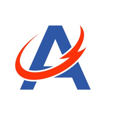 A Harfi Logo Tasarım Vektör Şablonu. Bir Logotype Minimal Monochrome, Monogram, Yazı tipi, Alfabe, Premium İşareti