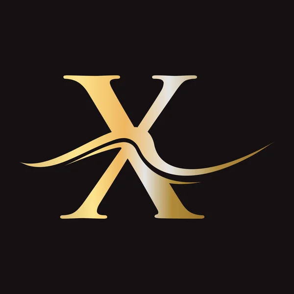 Логотип Векторного Шаблона Буквы Логотип Икона Luxury Simple Elegant Design — стоковый вектор