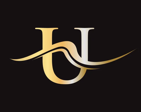 Carta Logo Vector Template Ícone Logotipo Luxo Simples Minimal Elegante — Vetor de Stock
