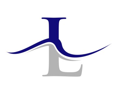 Baş harf L logo tasarımı. Monogram ve Yaratıcı Alfabe L Logotype Vektör Şablonu