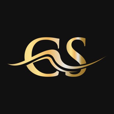 Harf CS Logo Tasarımı. İş ve Şirket logosu için başlangıç CS Logotype Şablonu