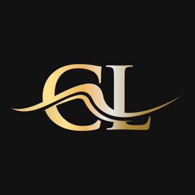Harf CL Logo Tasarımı. İş ve Şirket logosu için başlangıç CL Logotype Şablonu