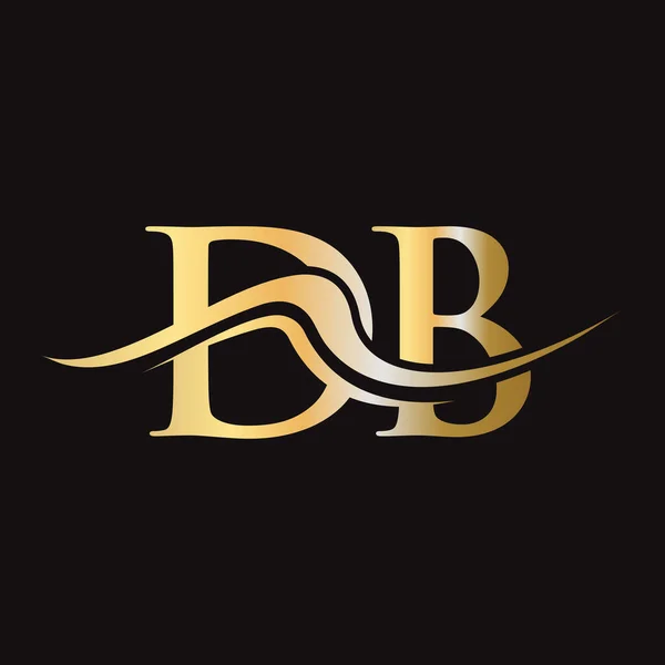 Harf DB Logo Tasarımı. İş ve Şirket logosu için ilk DB Logotype Şablonu