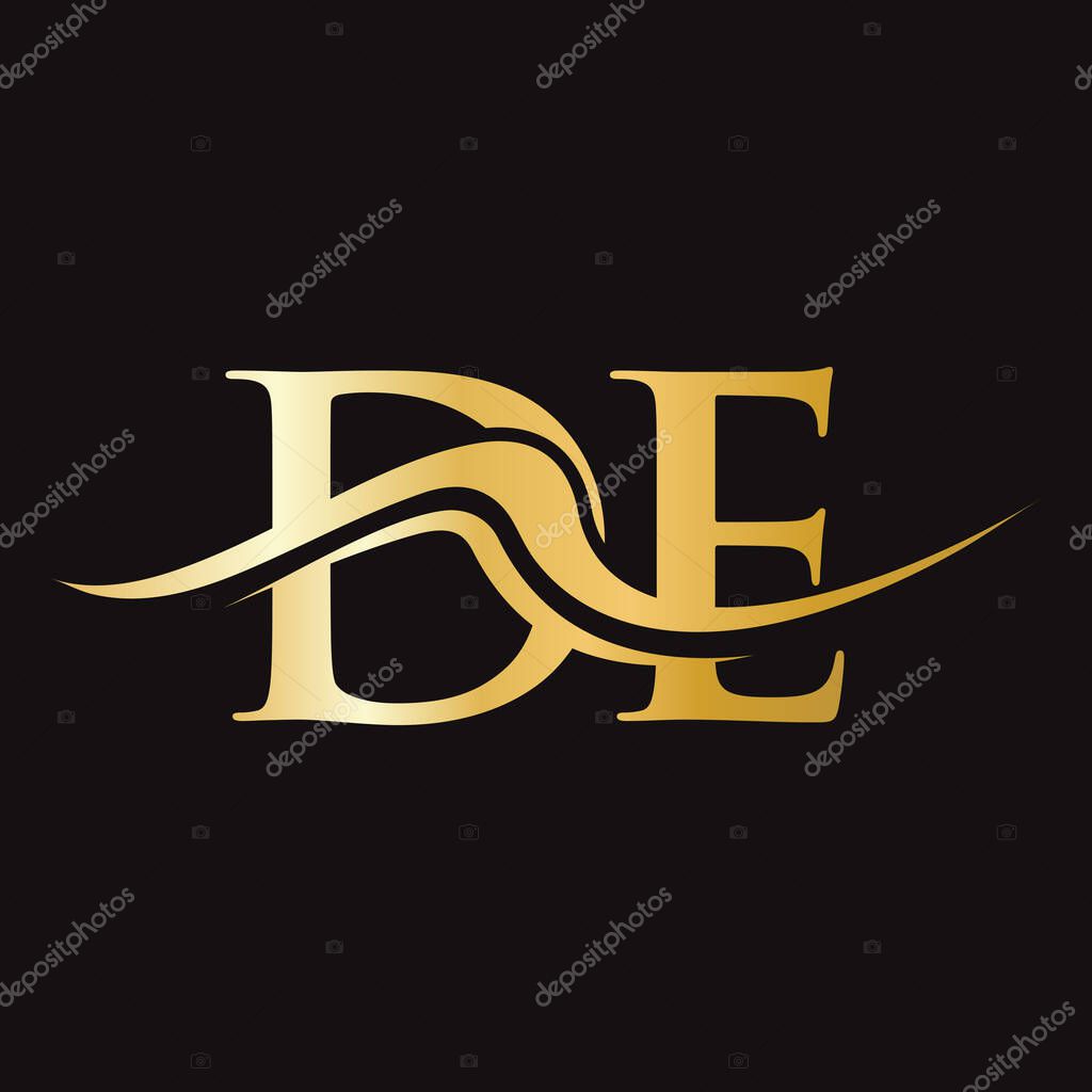 Letter DE Logo Design. Initial DE Logotype Template For Business And Company Logo
