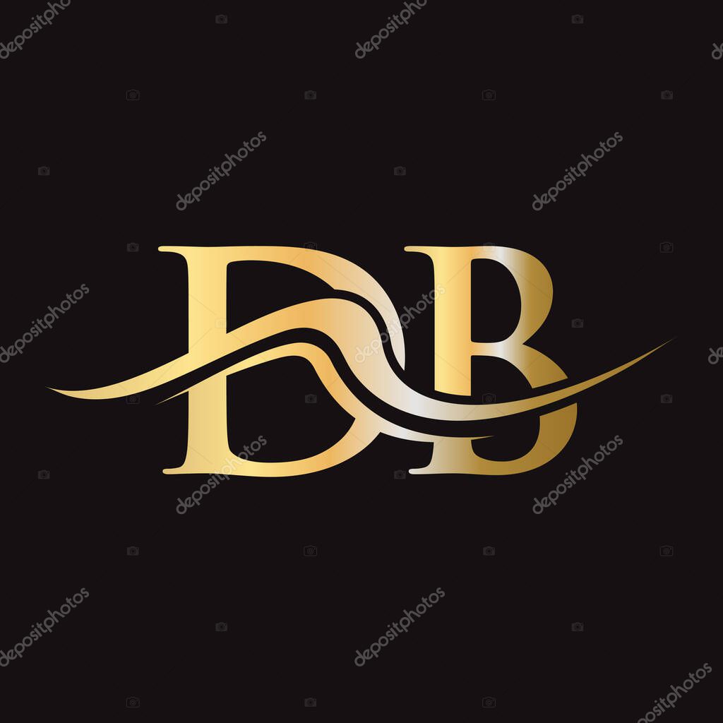 Letter DB Logo Design. Initial DB Logotype Template For Business And Company Logo