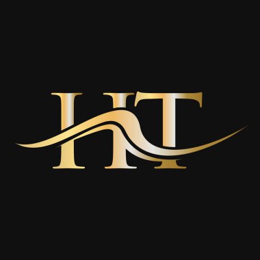 Harf HT Logo Tasarımı. İş ve Şirket logosu için ilk HT Logotype Şablonu