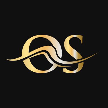 Harf işletim sistemi logosu tasarımı. İşletme ve Şirket logosu için İşlem Logosu Şablonu