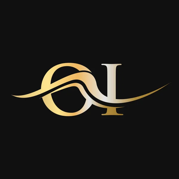 Letter Logo Design Oorspronkelijke Logotype Template Voor Business Company Logo — Stockvector