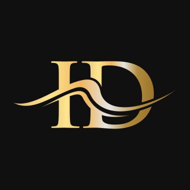 Harf Kimlik Logosu Tasarımı. İş ve Şirket logosu için ilk Kimlik Logosu Şablonu