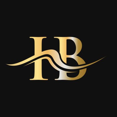 Harf IB Logo Tasarımı. İş ve Şirket logosu için başlangıç IB Logotype Şablonu