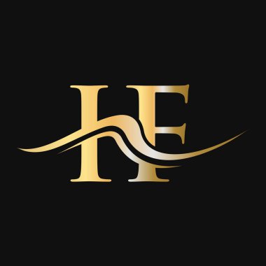 Logo Tasarımı Mektubu. İş ve Şirket logosu için ilk Eğer Logotype Şablonu