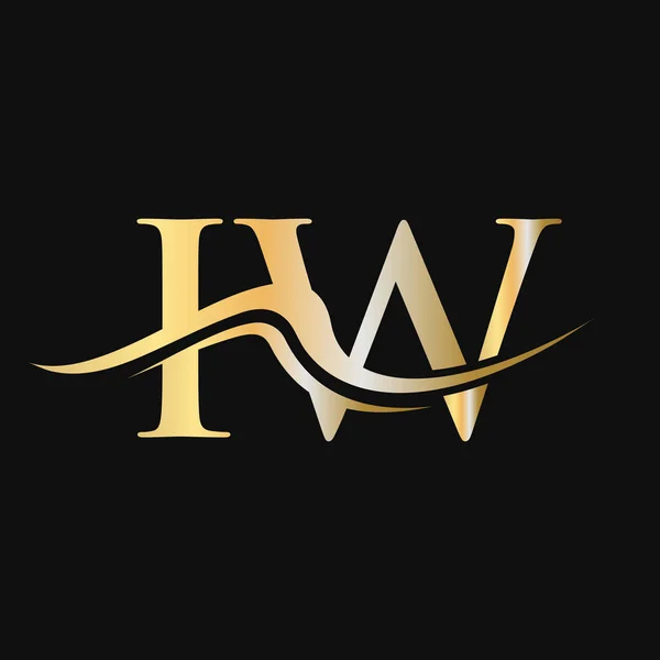 Harf Logo Tasarımı Şirket Logosu Şablonu — Stok Vektör