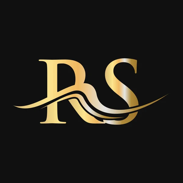 字母Rs标志设计 Rs最初的业务和公司标志标志标识模板 — 图库矢量图片