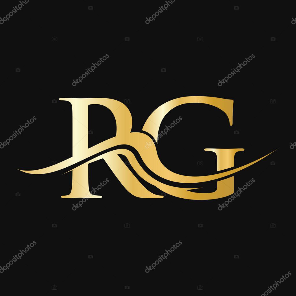 Letter RG Logo Design. Initial RG Logotype Template For Business And Company Logo