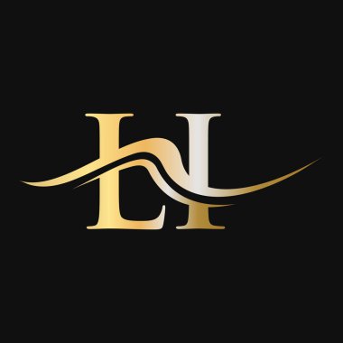 LI Logo Tasarımı. İş ve Şirket logosu için başlangıç LI Logotype Şablonu