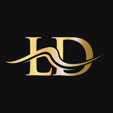 LD Logo Tasarımı. İş ve Şirket logosu için başlangıç LD Logotype Şablonu