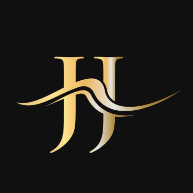 Harf JJ Logo Tasarımı. İş ve Şirket logosu için JJ Logotype Şablonu