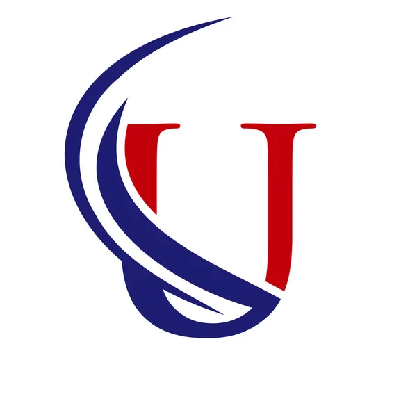 Scrisoare Modernă Logo Șablon Letter Logo Design Swoosh Icon Vector — Vector de stoc