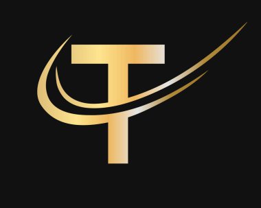 Yaratıcı modern iş tipografi vektör şablonlu T harfi logosu. Yaratıcı harf T logo tasarımı