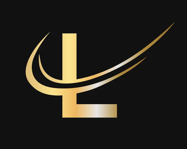 Scrisoare Creativă Concept Lux Logo Design Pentru Afaceri Identitatea Companiei — Vector de stoc