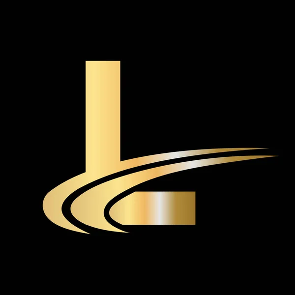 Scrisoare Creativă Concept Lux Logo Design Pentru Afaceri Identitatea Companiei — Vector de stoc
